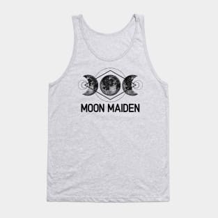 Celestial Gift Triple Moon Goddess Moon Maiden Wicca Pagan Boho Tank Top